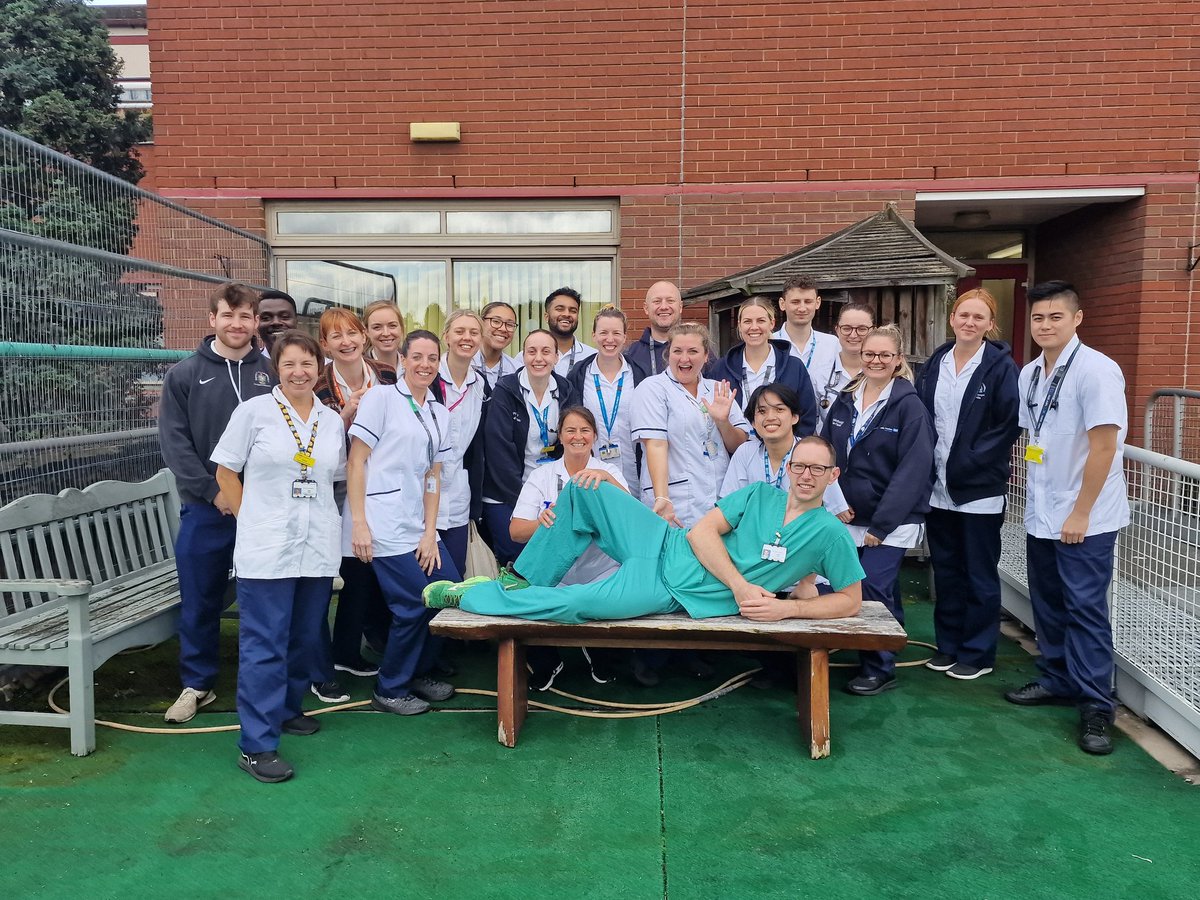 Today the <a href="/NUHTherapies/">NUH Therapies</a> Respiratory teams got together to give Dave the send off he deserved. Good luck in your new role with <a href="/CCOTNUH/">CCOT Nottingham</a> We look forward to bleeping you 24/7!!