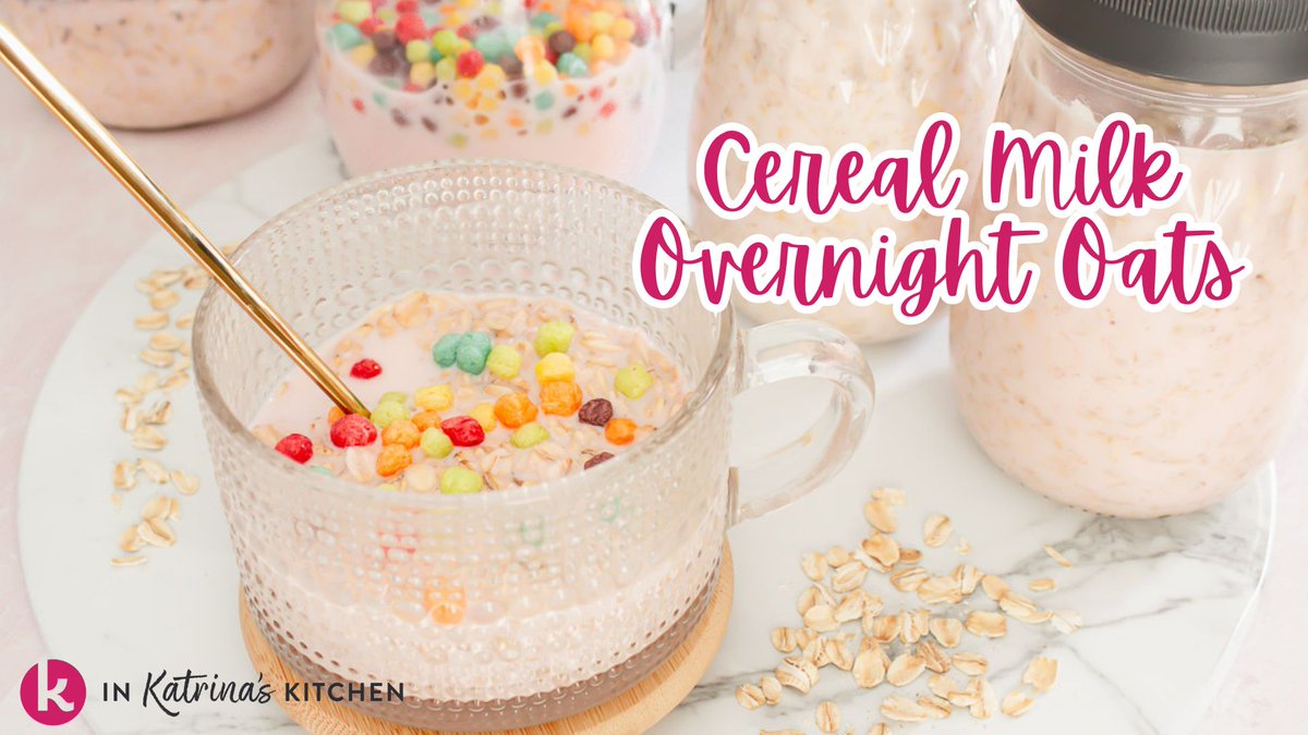 katrinaskitchen's tweet photo. You have made overnight oats, but have you ever tried Cereal Milk Overnight Oats?! AD https://t.co/togCnLgPXU partnership with @adamideast #undeniablydairy https://t.co/GVdwCeAdsm