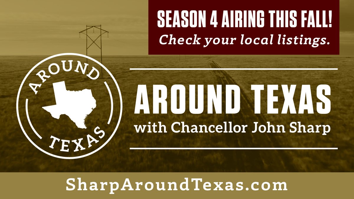 ICYMI: the first episode of 'Around Texas with Chancellor John Sharp' is now live! To start off season four, we take a trip to a new BBQ and music festival at @tamu's @tamuaggiepark and explore @wtamu's connection to painter Georgia O'Keeffe. Watch now: tx.ag/ATX4Ep1