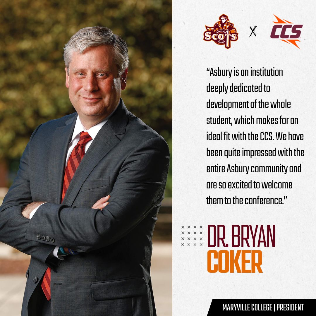 CCofSouth's tweet photo. Let's hear from our #CCS Council of Presidents about their excitement and optimism around their new addition! 🏘

Here's what @MaryvilleC President @bcoker had to say about @asburyeagles joining the #CCSFamily

🔗: https://t.co/Bk8iWMUMEw

#CCS | #CCSExpansion | #D3 https://t.co/56veNiHIdb