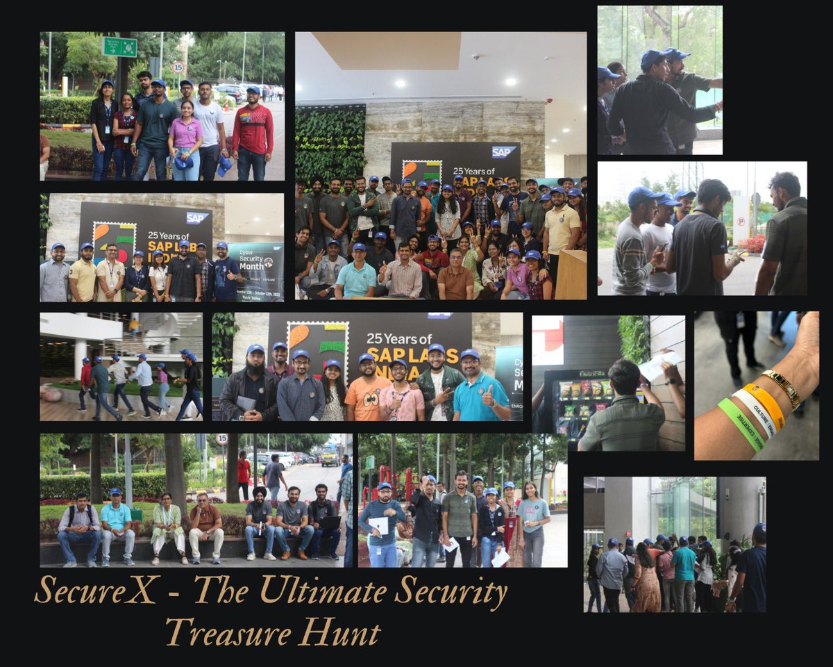 #IndiaCyberMonth2023 #Week2

A fun-filled fitness-focused treasure hunt at <a href="/saplabsindia/">SAP LABS INDIA</a> India during Cyber Month

Investing in our workforce consistently is the key to developing a security culture. Through this cyber month, we brought our key defence force #People together