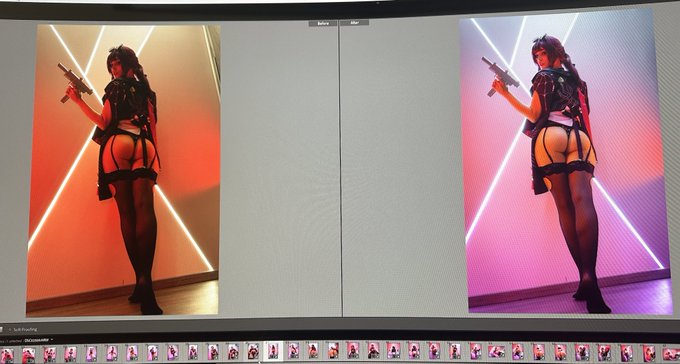 Look at the difference that Lightroom will do to your pics. Life changing. Crops watered. Pussy shaved
