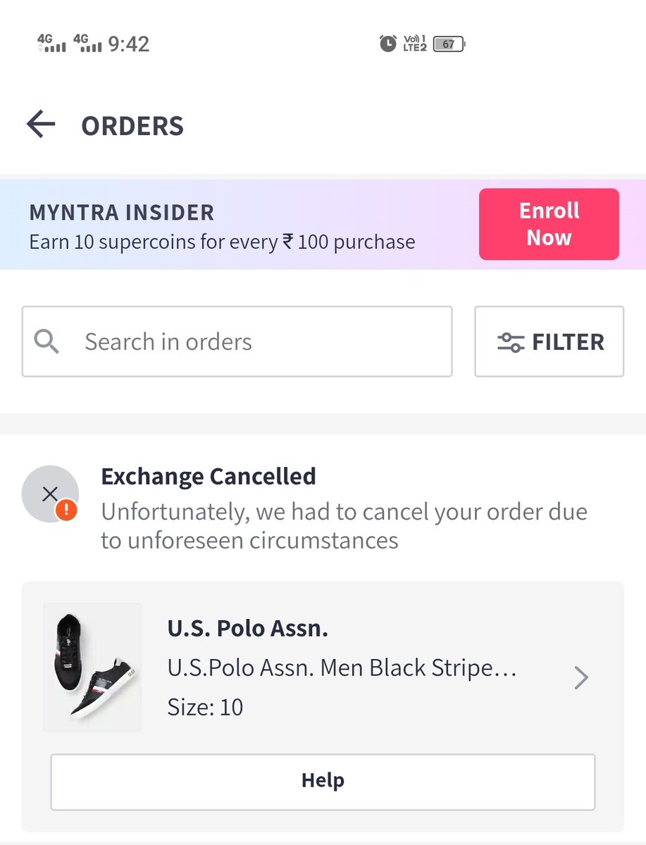 anujzmail's tweet photo. @MyntraSupport Are you guys real right now??????@amazonIN that's why you rock. @myntra @MyntraSupport did a fake delivery attempt. Now after raising the complaint and wasting my time with their incompetent tele callers, they have cancelled my exchange. I have already paid the amount https://t.co/F0NTP0Lc3L