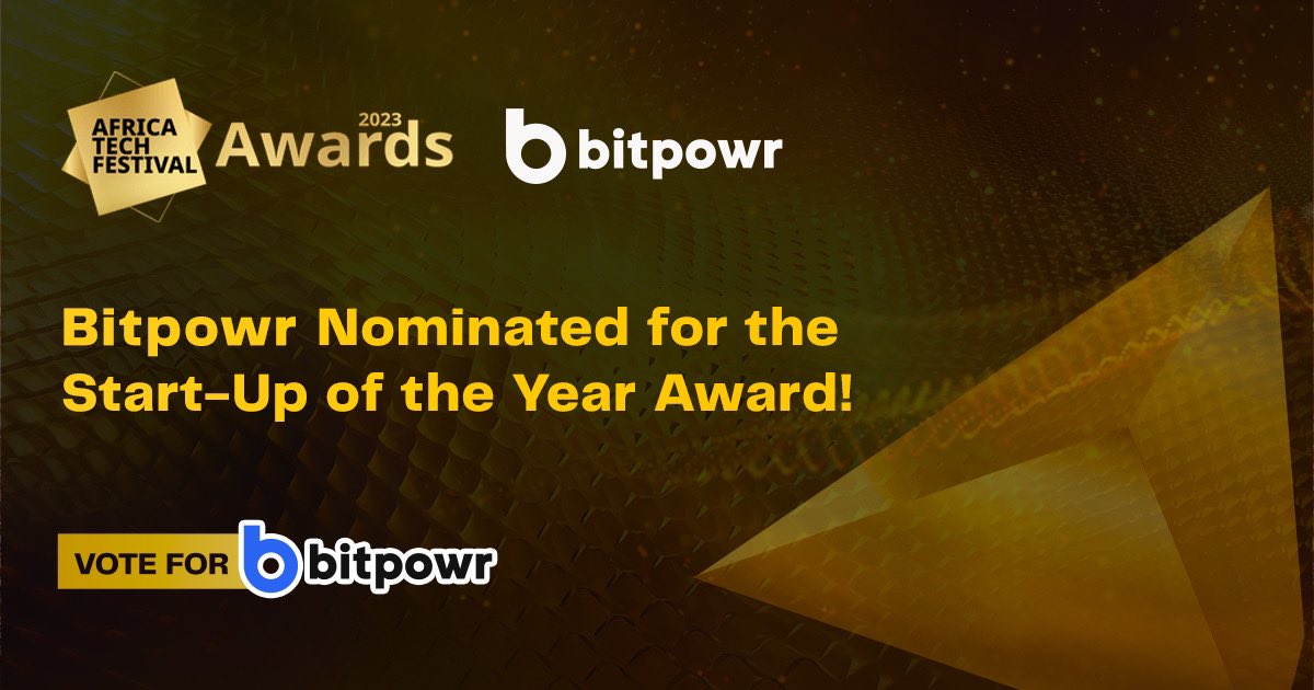 SamVwede's tweet photo. Vote for #bitpowrhq

https://t.co/mfHiwU7ayp

#StartUpForTheYear
#AfricaTechFestival https://t.co/whu7na6nm4