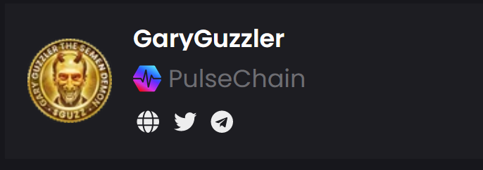 GaryGuzzlerGUZZ's tweet photo. The listing for #GaryGuzzler $GUZZ on @dexscreener is approved and now active. Thanks, guys! A sweet load of awesomeness is coming to #PulseChain and #Ethereum. Launch is imminent. @GaryGuzzlerGUZZ https://t.co/A9Ffe8LbiB