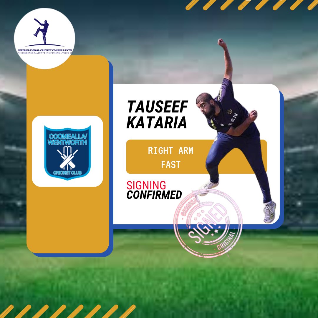 International Cricket Consultants would like to wish all the best to young pace bowler Tauseef Kataria down under in Australia. Exclusively Represented By International Cricket Consultants ✅ For Queries: Call: +44 7401 655464 Email: info@internationalcricketconsultants.com