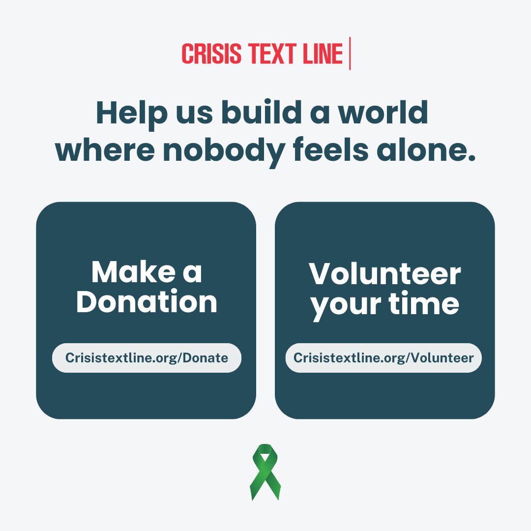 Get help - free, 24/7, confidential mental health text support