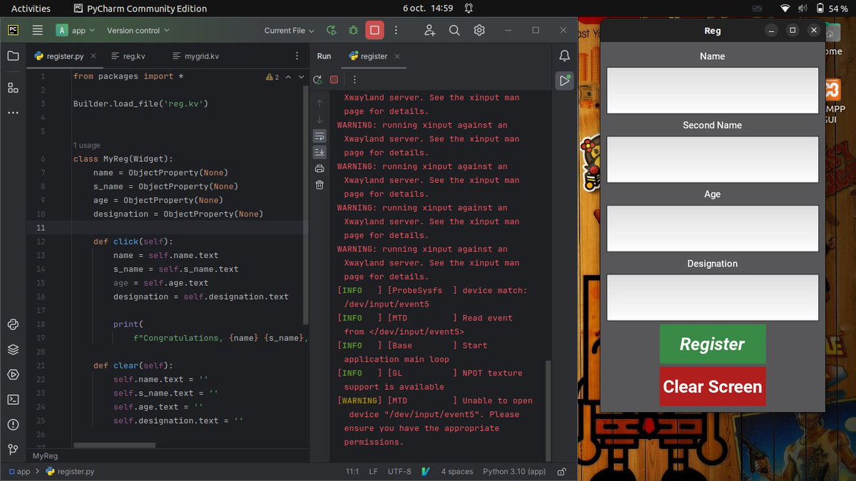 _cooder's tweet photo. #Day_81: Been playing around my IDE. After a few pages in the python Libraries book. Decided to do a little here and there. Nothing much🤓. Continued with the flask tutorial, still having trouble with a a few concepts.  Taking the weekend to cover em. #100DaysOfCode https://t.co/Ndc5X6ePQG