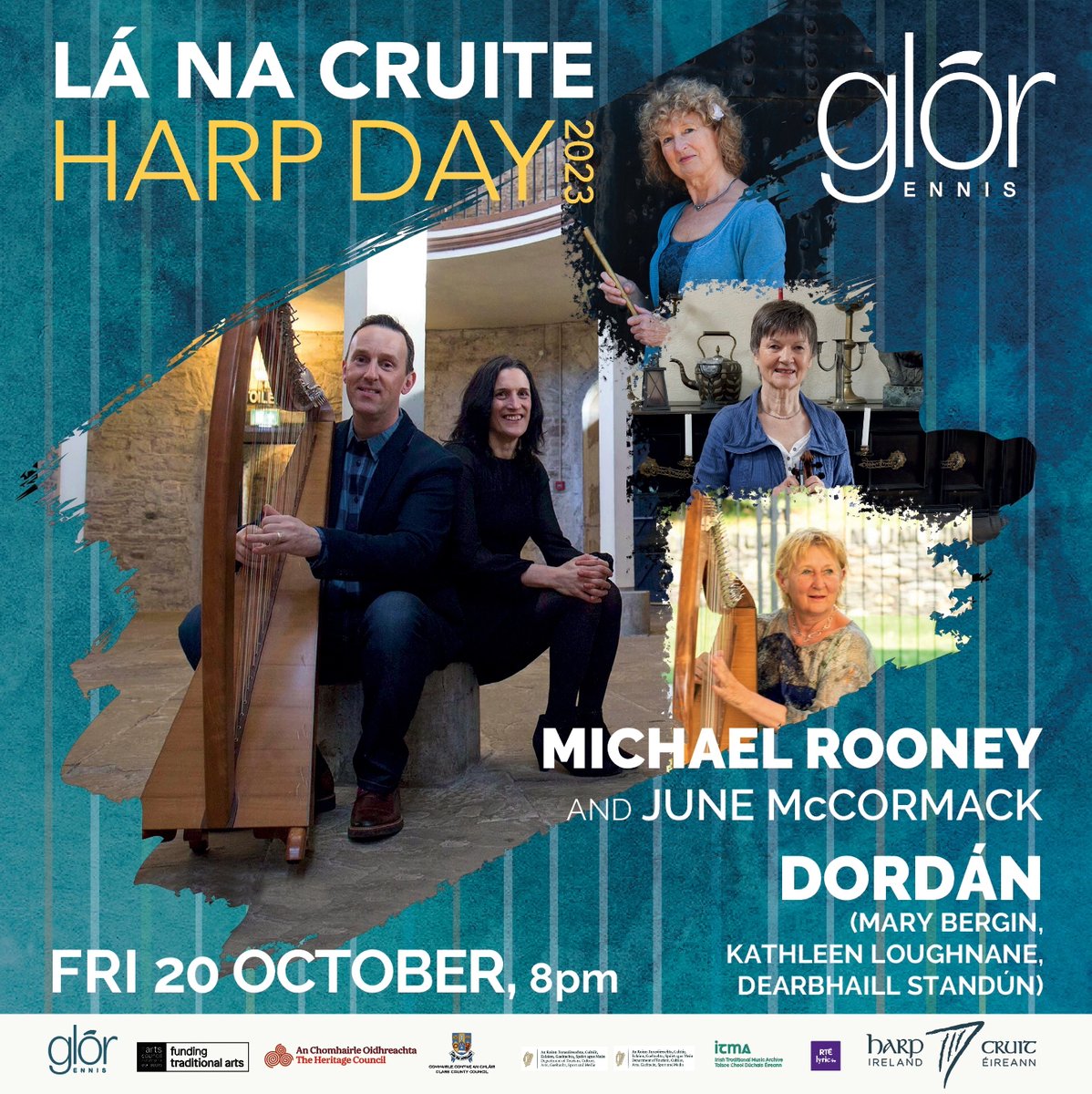 Michael Rooney and June McCormack & Dordán ┃ Fri 20 Oct, 8pm / Join us in celebrating this magical instrument as we co-present a fantastic and unique double bill this month!🎵 Book tickets: bit.ly/46uPMNA