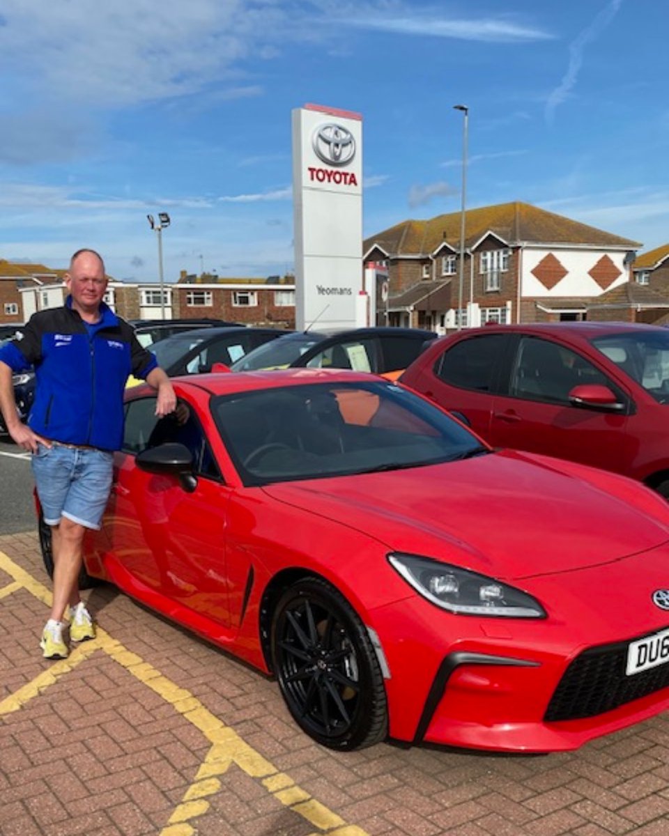 ToyotaBrighton's tweet photo. Is there a more exhilarating way to start the weekend than with a shiny new car? 🚗💨 Congrats to Duncan who has taken delivery of his sleek, new #GR86, expertly sold by Scott Norman at #Yeomans #Toyota #Brighton. May your adventures on the road be endless! ✨ https://t.co/o3e9B72Gdj