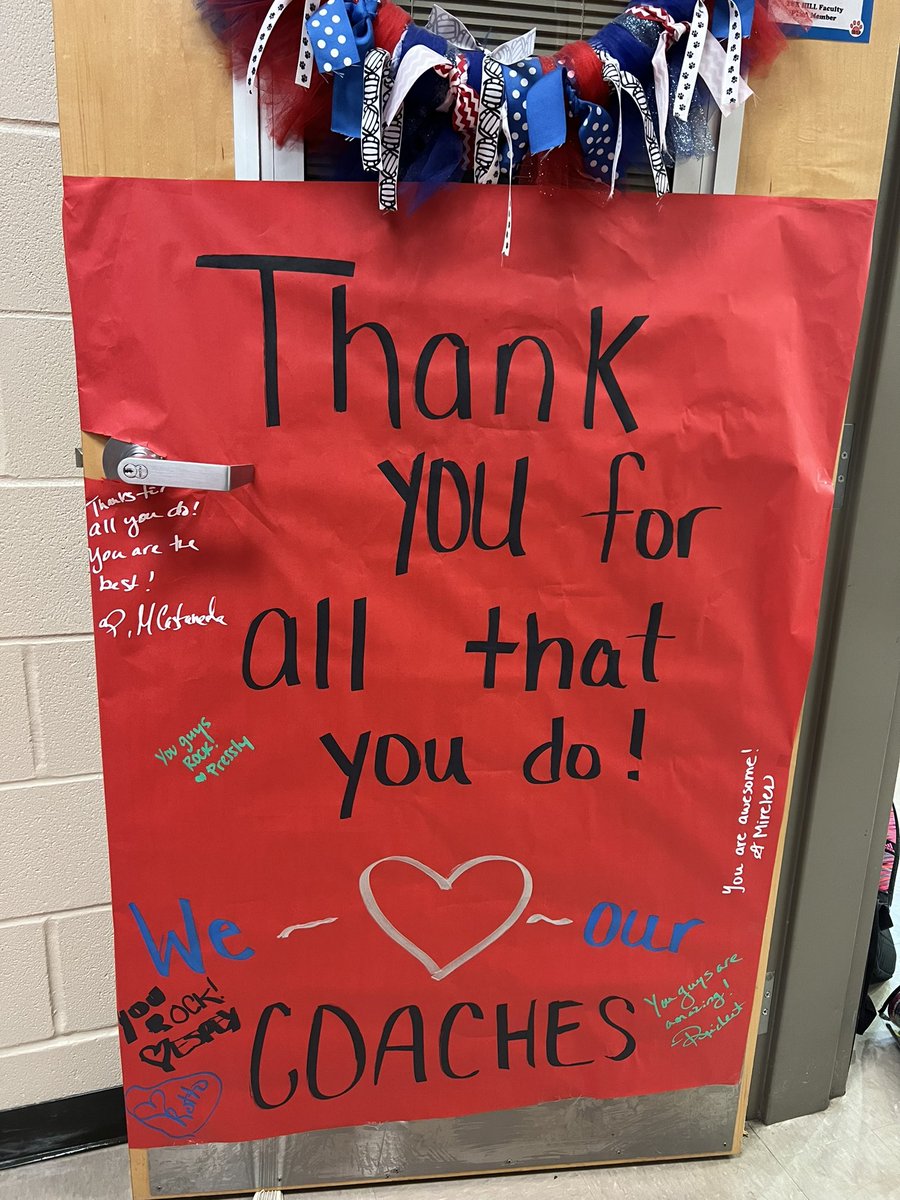 TxHillPrincipal's tweet image. Please help us THANK our amazing coaches who devote so much of their time &amp;amp; effort to @TexHillMS and to our student athletes. #RootEdTexHill   #NationalCoachesDay 
@AthTex @TexHillBoysAth @CoachYoungWins @CoachFernandez_  @amirel88 @steelydavetx @NeisdAthletics