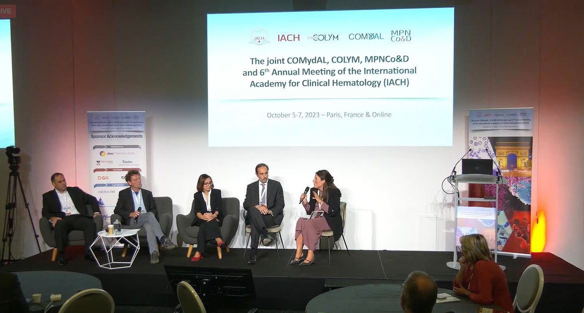 Dr_AmerZeidan's tweet photo. Outstanding panel discussions on all aspects of #MDSsm in @TheIACH #COMyDAL meeting. What a true pleasure to co-chair the meeting with the one & only dr @Santin13Valeria & have such amazing faculty join us for very robust discussions & debates on how to move the field forward https://t.co/NDXmGFHtx5