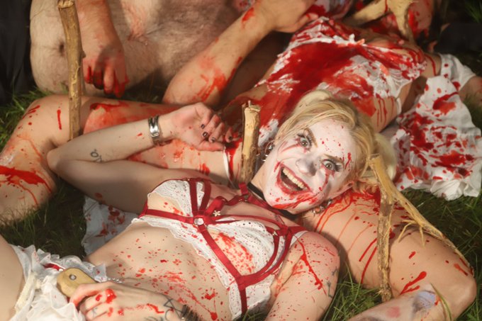 Fake Blood, real stakes. Don't worry. No one is ded. Cemetery collaboration with  @lewrubens @AJ_x_365<a href="/tag/clip"class="tags"><span>#clip</span></a>