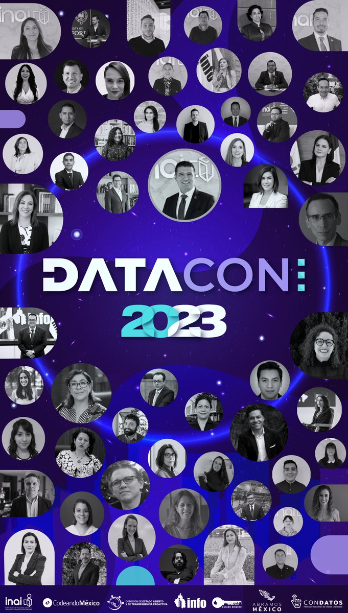 DataConMX's tweet image. 📢¡Panelistas, conferencistas y 40 organizaciones coconvocantes te invitamos a ser parte de la #DATACON 2023! 🤩
¡Súmate a la ruta de los #DatosAbiertos para que, juntas y juntos, @AbramosMexico 🇲🇽 #ConDATOS! 
🗓️ 10 y 11 de octubre
✍️ Regístrate en: datacon.mx