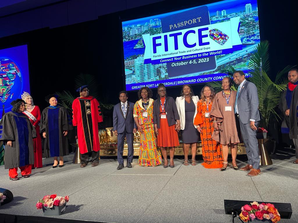 GHANAFREEZONES1's tweet photo. On the second day of the 8th Florida International Trade and Cultural Expo (FITCE) 2023, held on October 5th, in Greater Fort Lauderdale, Broward County Convention Centre, participants were able to explore and engage with various international platforms.
1/10 https://t.co/CnO49PB3CH