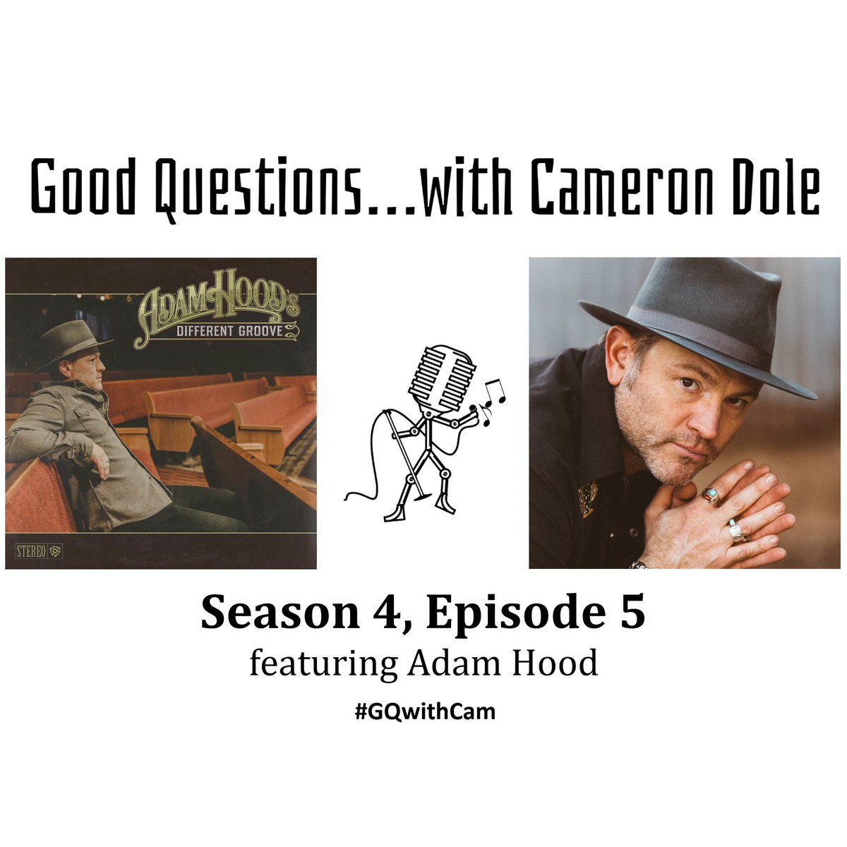 Excited to share my podcast episode featuring @adamhoodmusic talking about his new singles 'Buzzes Like Neon' and 'Varnado' - along with his album 'Different Groove'. Episode and coinciding video to be available at 3 PM everywhere. #podcast #GQwithCam #oklahomka #podcast #guitar