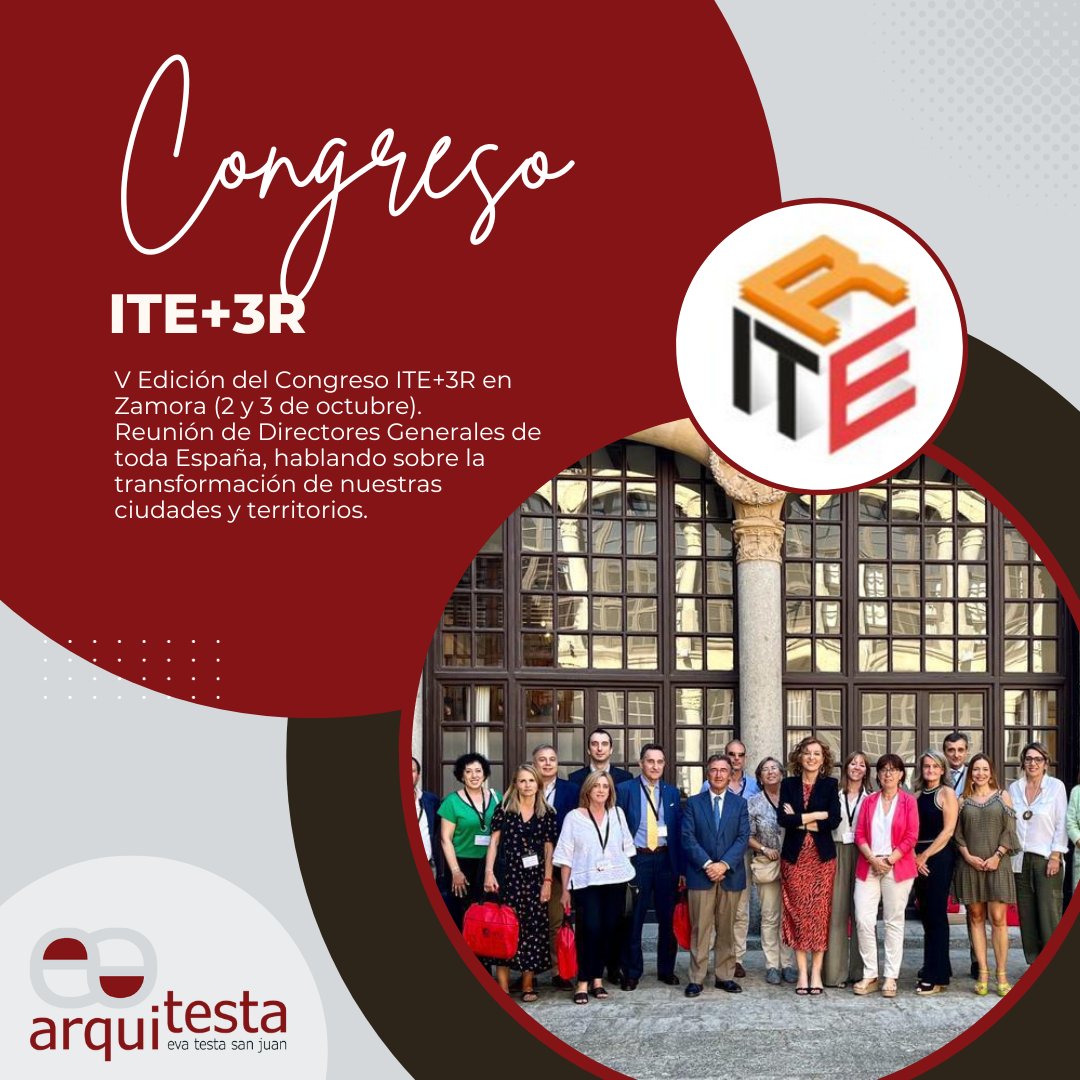 arquitestaleon's tweet photo. 🏛️ V Edición del Congreso ITE+3R se celebró en el Teatro Ramos Carrión (Zamora) el 2 y 3 de oct
Estuvimos en este espacio de reflexión sobre la transformación de nuestras ciudades y territorios.
Gracias a asistentes, ponentes, organizadores, patrocinadores, personalidades @_ICCL_ https://t.co/Wix8qaPrlc
