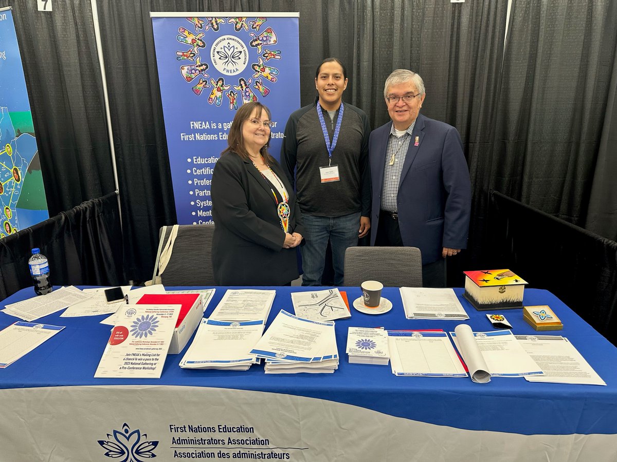 Jason Taylor, first year principal at Wambdi Iyotaka School, Manitoba won a registration for FNEAA Indigenous STEM National Conference in Winnipeg, Manitoba November 6-9, 2023.
Register for the conference: loom.ly/llTLCrw
 #educationadministrators #indigenousstem