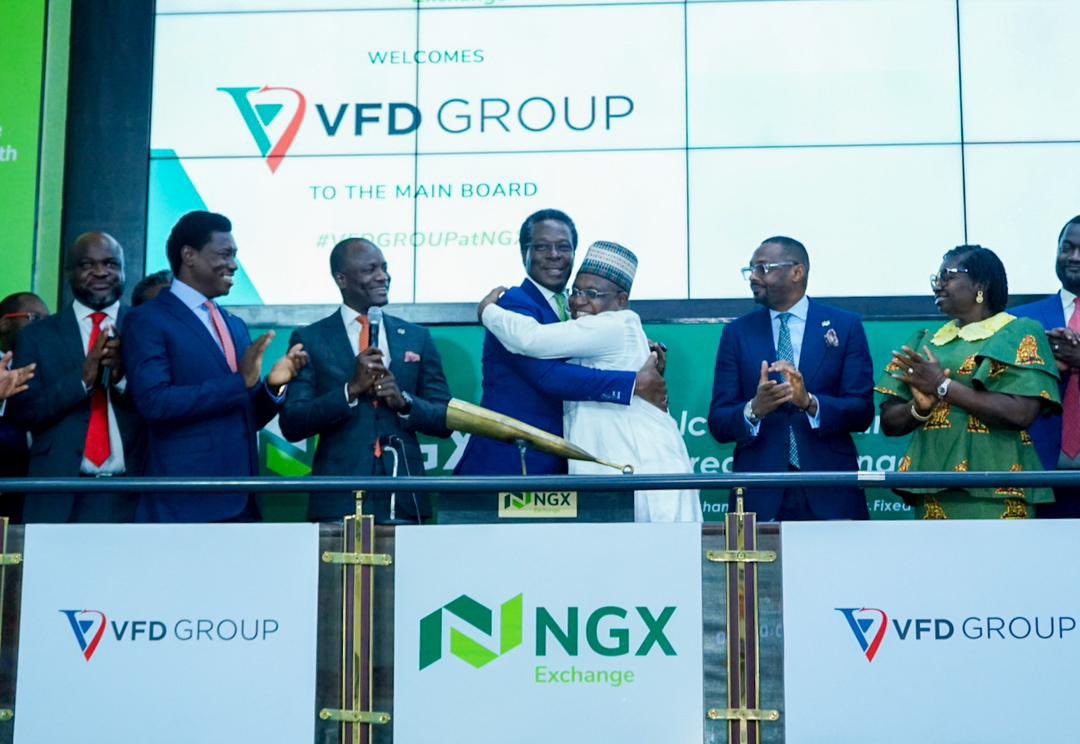 NonsoMOkpala's tweet image. My dream came true today. VFD Group Plc is now listed on The Nigerian Exchange.

I am both overwhelmed and humbled. Thank you very much to all of my family and friends. @VFDGroup @ngxgrp 

#VFD Group
#VFDGroupLists
#NGX