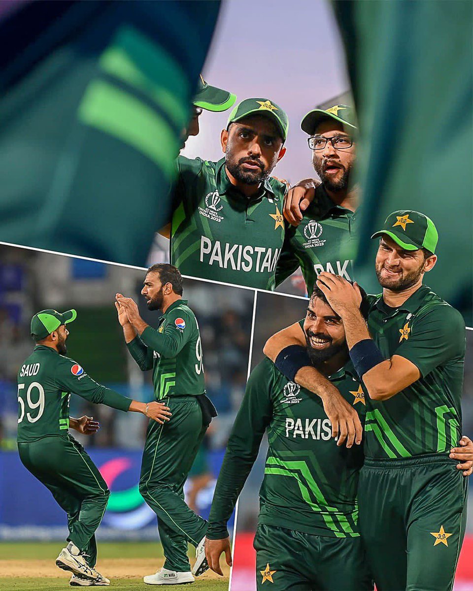 Ruhis28's tweet photo. Pakistan's win today was incredible! They showed great teamwork and skill. It's a proud moment for all Pakistan cricket fans! 🏏🇵🇰❤❤ #Victory #GoPakistan #WC2023 #PakistanZindabad #Pct https://t.co/VH4l9B4x5D