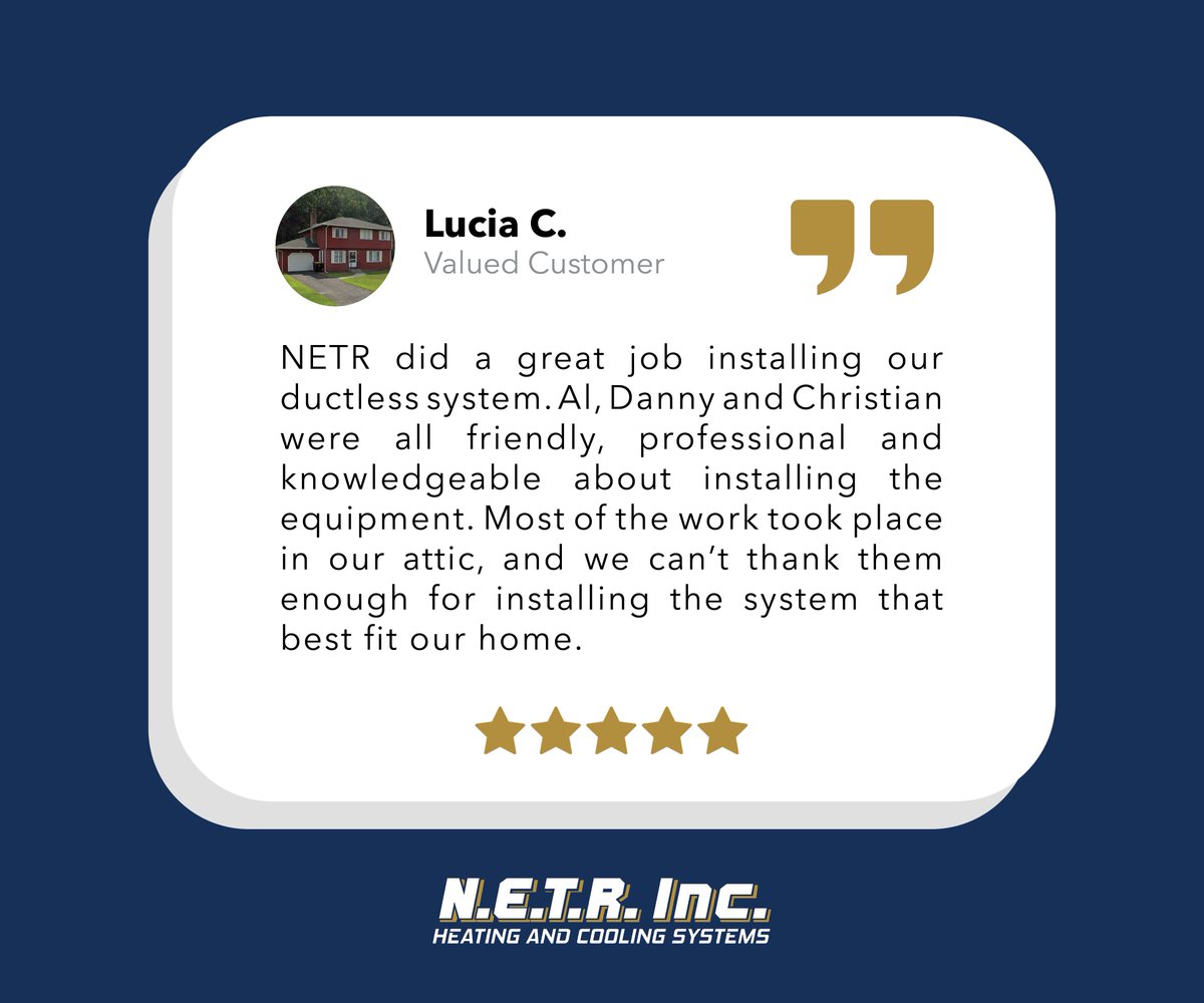 NETRInc's tweet photo. Thank you for the 5 stars, Lucia! https://t.co/Dp0aoSempx