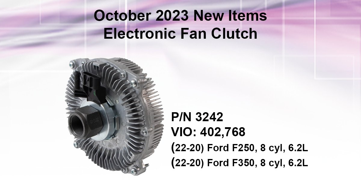 HaydenAuto's tweet photo. Hayden is proud to announce the release of one manufactured electronic fan clutch covering late model domestic trucks.
#HaydenAuto #ElectronicFanClutch #Manufacturing https://t.co/BUCojRrhjF