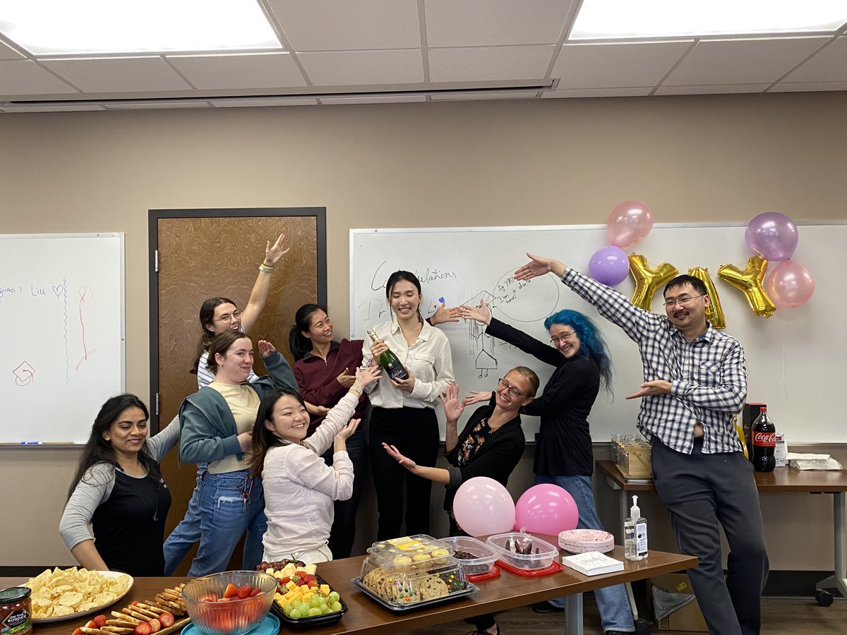 Thrilled to introduce Dr. Qianqiao (Heather) Liu, the first PhD graduate from the Stadtmueller Lab! Congrats Heather!!! We wish you well on your next adventure in the @the_sharaf_lab @Stanford !