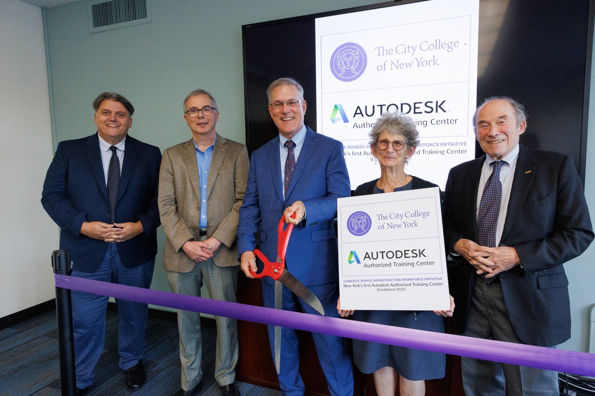 CCNY_RIWI's tweet photo. We're proud to announce the opening of the new @Autodesk Authorized Training Center at @CityCollegeNY, a testament to the college's commitment to meeting workforce needs and its expanding portfolio of skills-focused non-degree training programs. https://t.co/UU5yQw0Z8n