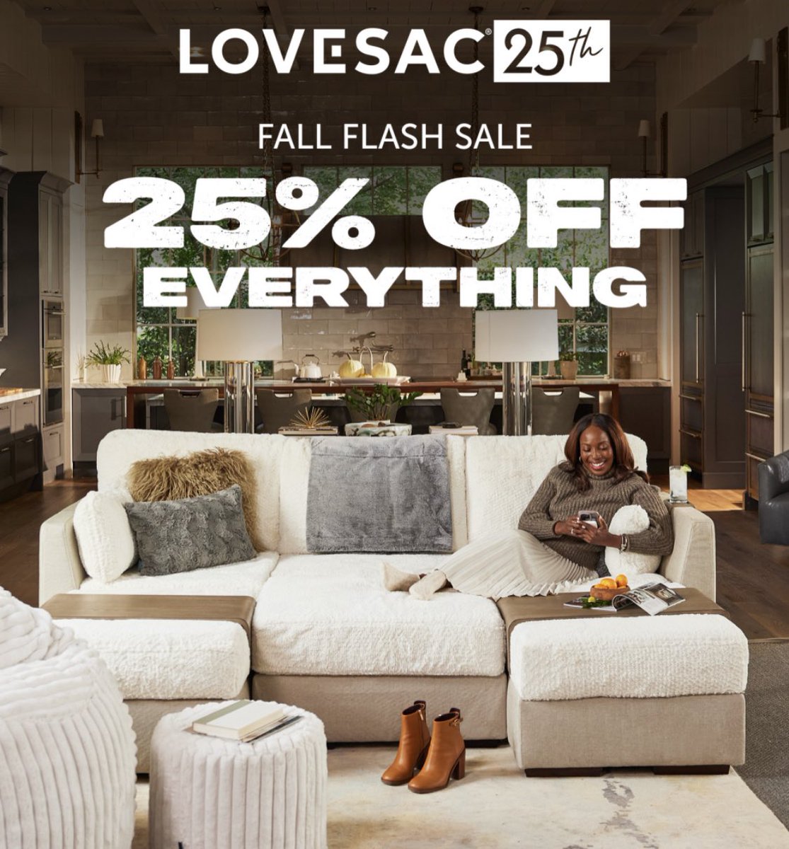 ShopTurkeyCreek's tweet photo. Lovesac is empowering customers to live life on their terms. With washable, changeable Covers and adaptable, modular pieces, Sactionals can give you what you need...now and in the future. Stop by @Lovesac and get 25% off your entire order. #shopturkeycreek #turkeycreekshopping https://t.co/YHnV5HyBLA