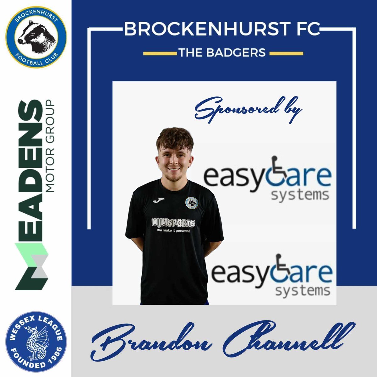 PLAYER SPONSORSHIP UPDATE

We are happy to announce that Brandon Channell will be kindly Sponsored by Easy Care Systems

You can contact them on 02380 420678 or at easycaresystems.co.uk to see their products

Thank You to Paul Caruana for his kind support 👏