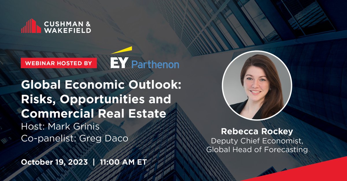 CushWakeUS (@cushwakeus) on Twitter photo Join <a href="/CushWake/">Cushman & Wakefield</a>'s @Beckywflyhair on October 19 as she speaks with <a href="/EY_Parthenon/">EY-Parthenon</a>'s Greg Daco and Mark Grinis: cushwk.co/3tlW1Fr #CRE #economy Join <a href="/CushWake/">Cushman & Wakefield</a>'s @Beckywflyhair on October 19 as she speaks with <a href="/EY_Parthenon/">EY-Parthenon</a>'s Greg Daco and Mark Grinis: cushwk.co/3tlW1Fr #CRE #economy