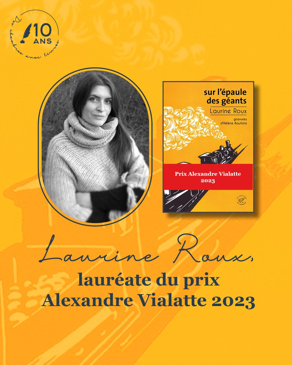 Société des Hôtels Littéraires (@h_litteraires) on Twitter photo Félicitations à Laurine Roux, lauréate du #prix Alexandre #Vialatte 2023 pour son livre "Sur l'épaule des géants" @EdsduSonneur <a href="/lamontagne_fr/">La Montagne</a> <a href="/CentreFrance/">Groupe Centre France</a>
hotelslitteraires.fr/2023/10/06/lau… Félicitations à Laurine Roux, lauréate du #prix Alexandre #Vialatte 2023 pour son livre "Sur l'épaule des géants" @EdsduSonneur <a href="/lamontagne_fr/">La Montagne</a> <a href="/CentreFrance/">Groupe Centre France</a>
hotelslitteraires.fr/2023/10/06/lau…