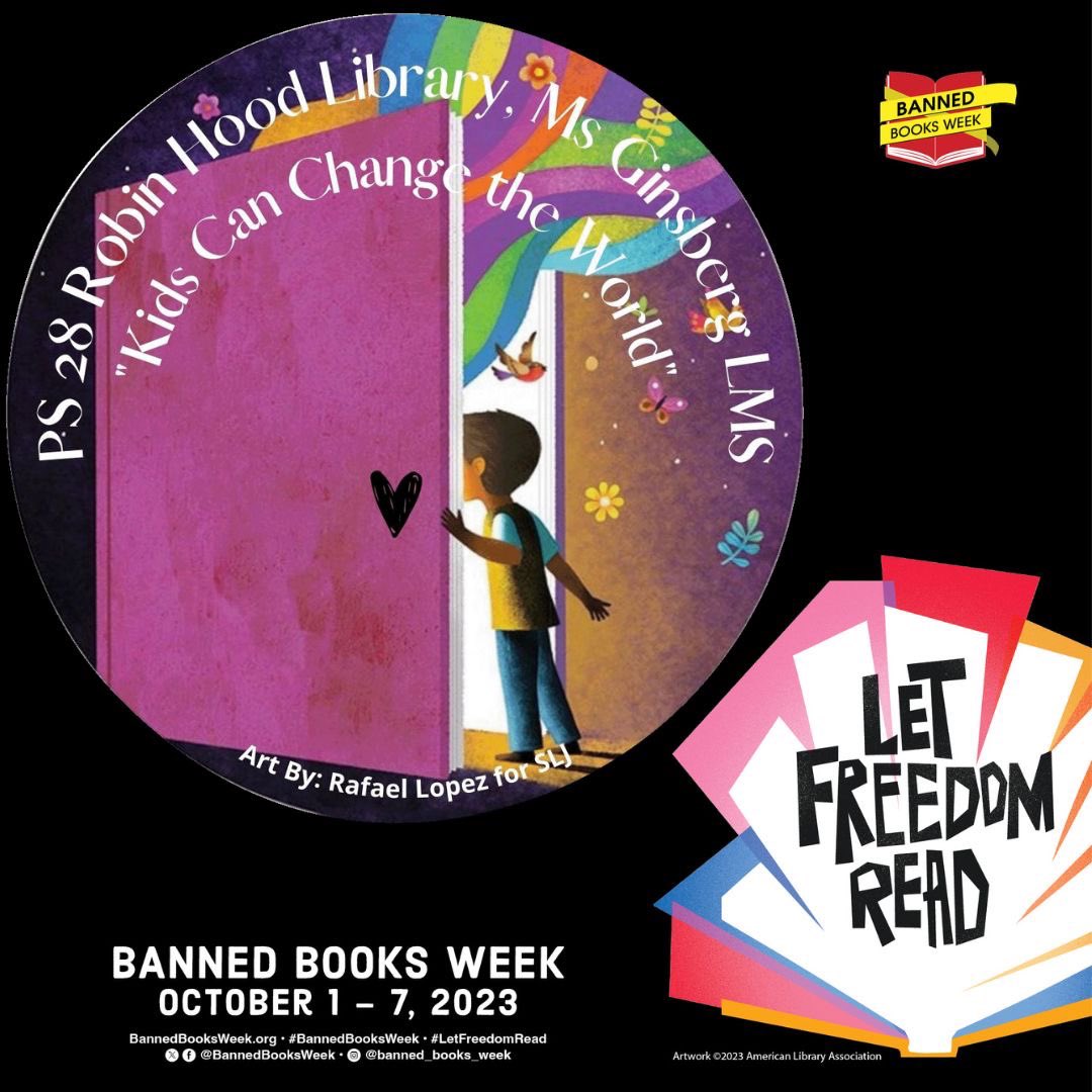 PS28Library's tweet image. In our library we celebrate banned 📚 and share them with our community! #ReadBannedBooks #freadom #librariesareforeveryone @UABookBans @ALALibrary @NYCDOEOLS