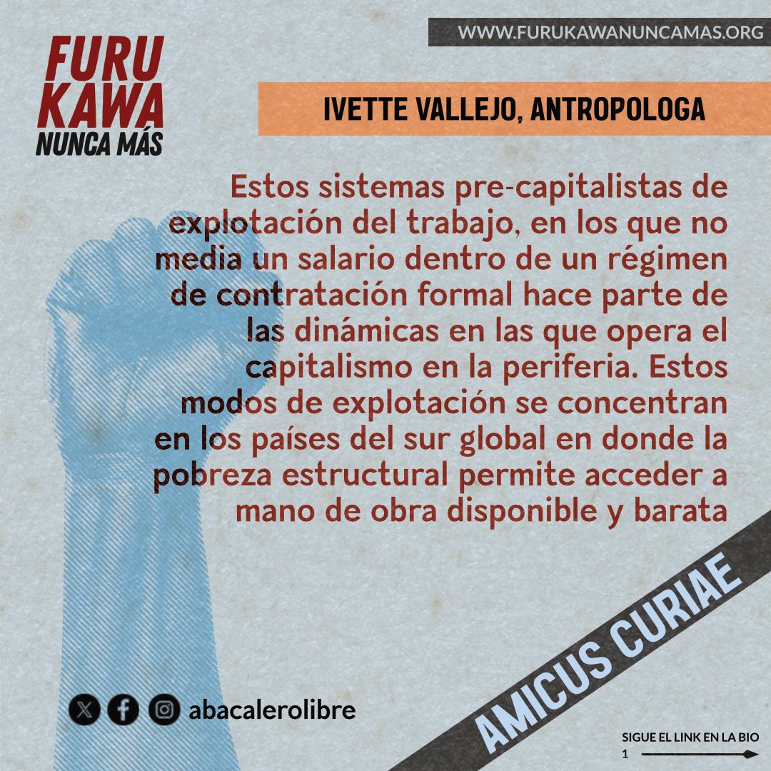 Furukawa Nunca Más tweet media