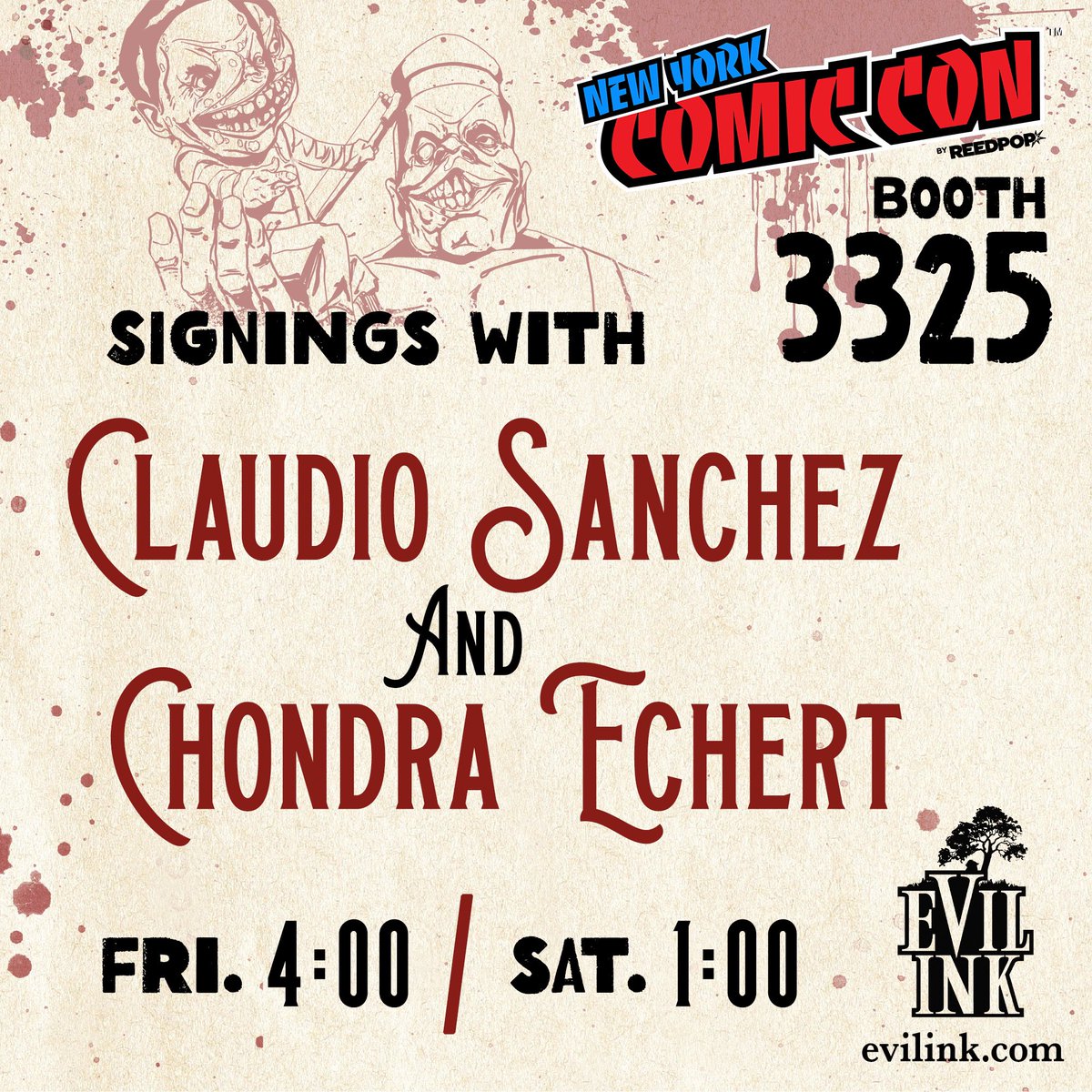 If you’re headed to <a href="/NY_Comic_Con/">New York Comic Con</a> next week you can swing by <a href="/EvilInkComics/">Evil Ink Comics</a> booth #3325 to grab a Limited Edition My Brother’s Blood Machine Blood Pool vinyl and spooky tarot hoodie!

Tickets for the Before They Bury Me tour also on sale &amp; running low! 
🎫 theprizefighterinferno.com