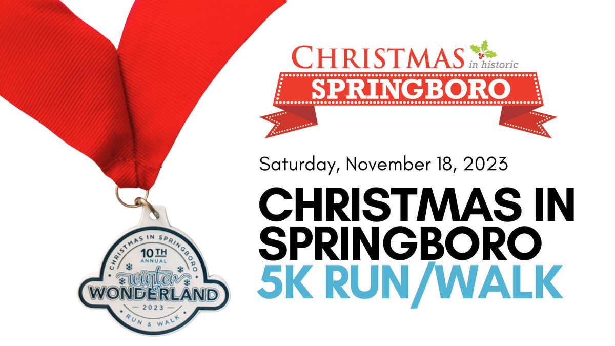 CSpringboro's tweet image. Join us on Sat. Nov. 18th for our 10th Annual 5K Run/Walk. Register: runsignup.com/Race/OH/Spring…