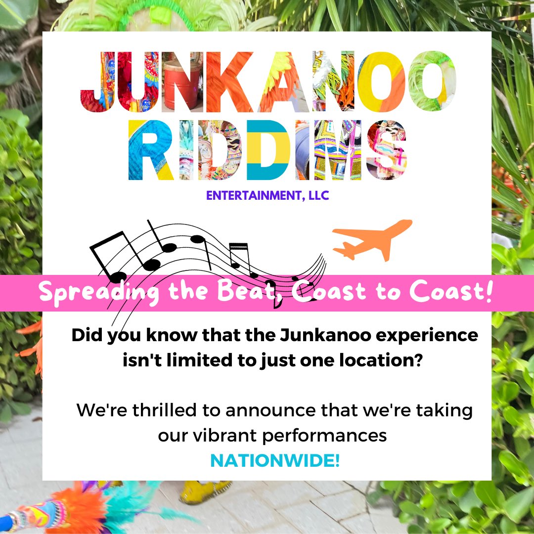JunkanooRiddims's tweet photo. From ☀️South Florida to ✈️New York City 🍎and every corner of USA 🇺🇸 , Junkanoo Riddims Entertainment, LLC is ready to bring the rhythm, culture, and energy to YOUR event, no matter where you are!🎶🛢️

🔥Book us today and let's make music and memories together! https://t.co/UZE3j9AO9i