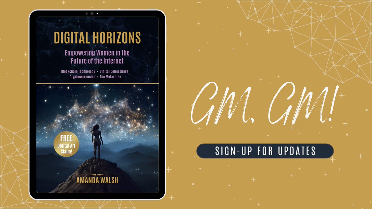 Publishing soon - don't miss an update! 
👉 digitalhorizonsbook.com/sign-up

Share with a web2 friend that wants to reach their full potential in the next phase of the Internet! 🚀