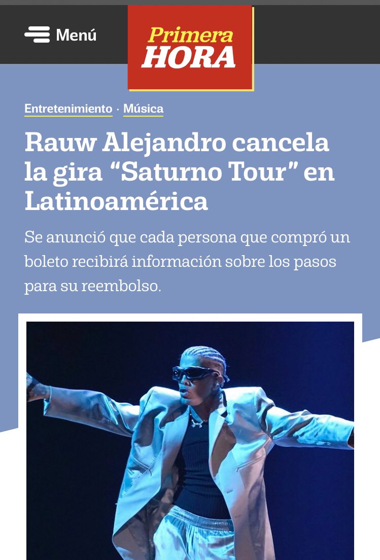 Cadu_Safner's tweet photo. 🚨BREAKING NEWS🚨
Rauw Alejandro acaba de confirmar o CANCELAMENTO da tour “Saturno”, que chegaria ao Brasil no dia 2 de novembro.
#satourno #saturno #saturnotour #rauwalejandro #rauletto #vibrasp #Billboard2023 https://t.co/3JbYpyiMb5