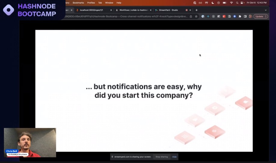 la_mengs's tweet image. The last day of the #hashnodebootcamp has arrived and I learned about @knocklabs founded by @cjbell_ and app that will not only handle our notifications but also provides great insights about them. Try it now knock.app thank you @hashnode and @danizeres for this.