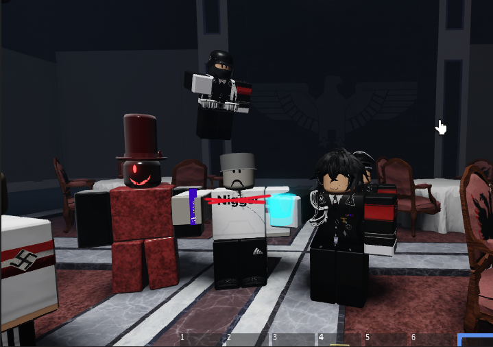Spacey_808's tweet photo. can't believe @Roblox let this game be up for 2 days, roblox is sooo silly (>w<)

#Roblox #Not_A_Nazi https://t.co/Lf6HwObcPM