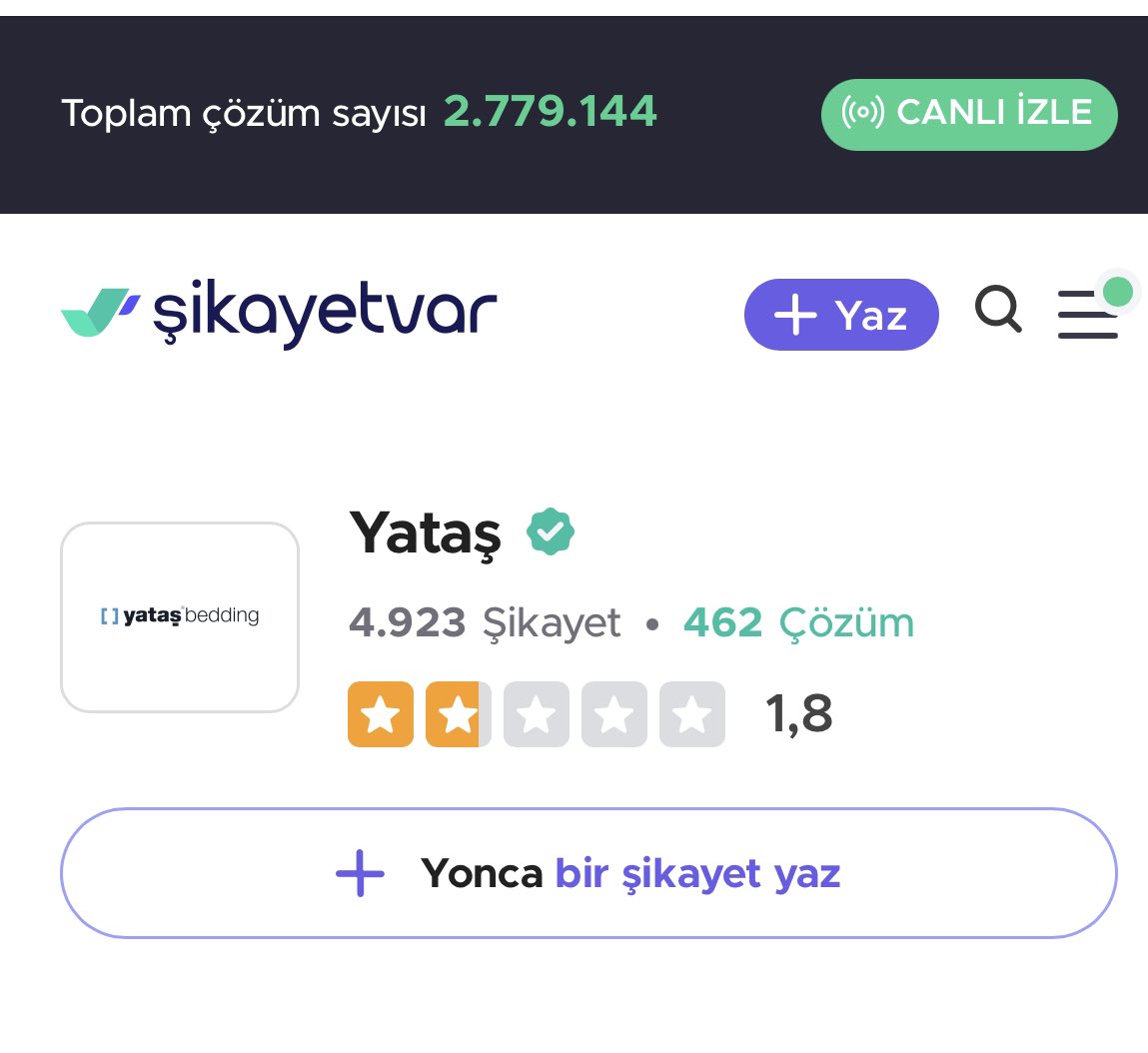 YoncaKarakaya's tweet photo. @yatasbedding Bu kadar kötü yorum var hala uyanmadan paylaşım yapıyorsunuz. #yataşpişmanlıktır bence herkes bunu paylaşmalı. Başarı oranınız ortada https://t.co/WTPCycQQoJ