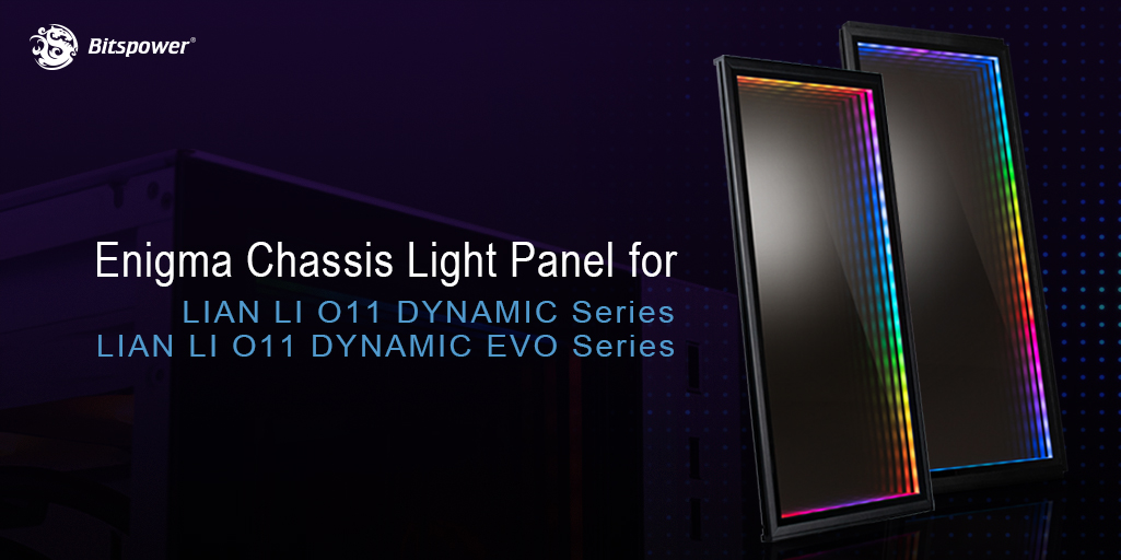 Give your @GlobalLianli O11 Dynamic a new look with the mesmerizing Enigma Chasis Light Panel. It features easy installation and a unique infinity mirror design! Get 'em here: shop.bitspower.com/index.php?rout…