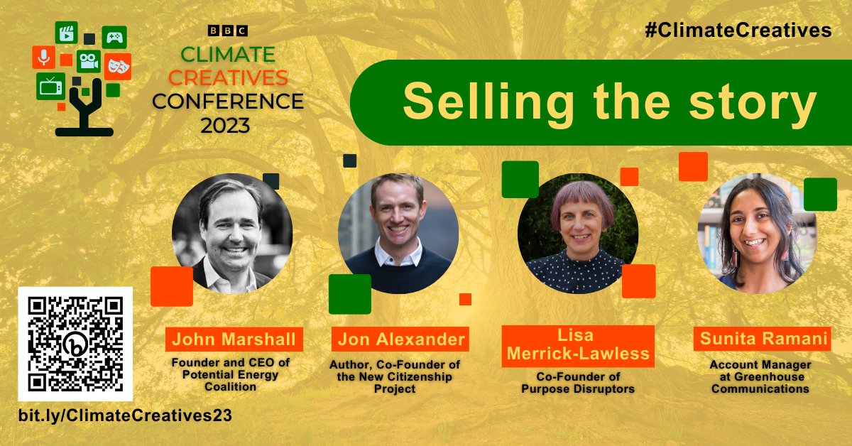 BBCAcademy's tweet image. 🌍 What can other creatives &amp;amp; storytellers learn from Advertising &amp;amp; Marketing when approaching climate storytelling?

🗣️ Join fantastic speakers at the Selling The Story panel, part of #ClimateCreatives on 19 Oct.

🎟️ Open to all. Free online tickets here: bit.ly/ClimateCreativ…