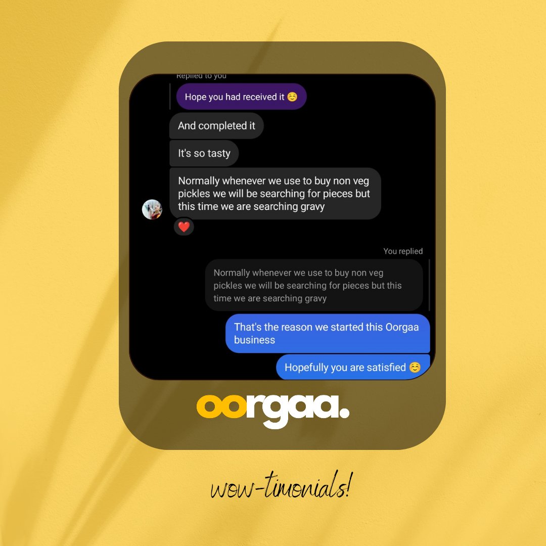 oorgaa_shop's tweet photo. Thank you for your wonderful review! We're thrilled you loved our Oorgaa Tuna Pickle. Your satisfaction fuels our passion

#tunapickle #chickenpickle #prawnspickle #tuna #pickle #fishpickle #fish #oorgaa #oorgaapickle https://t.co/T0vaGqieWY