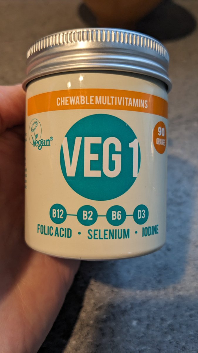 VeganOlive1's tweet photo. Love these @TheVeganSociety @vegantrademark #VEG1 ..I always worry about getting my essential nutrients when  on holiday &amp; as I'm not  creating our food 💊💊 #Crueltyfree https://t.co/7FPhZmwm1E
