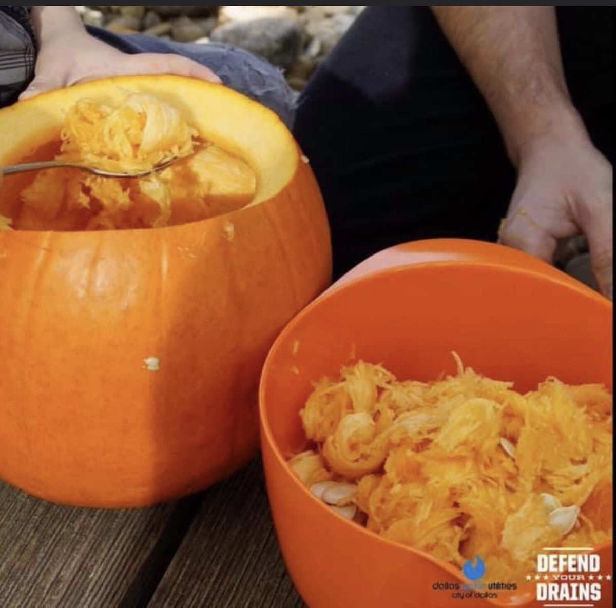 Halloween is just around the corner. Keep your drains safe from pumpkin remains. #defendyourdrains