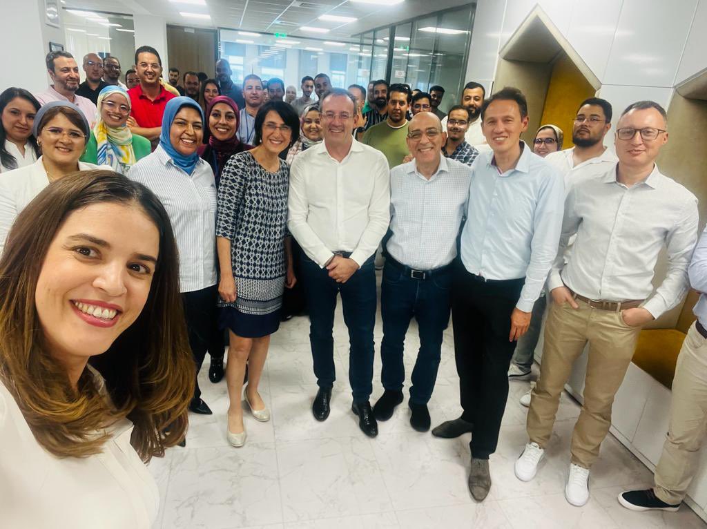 Très heureux d’avoir retrouvé les équipes de <a href="/Sofrecom/">Sofrecom</a> au Maroc. Leur expertise IT est précieuse pour aider @Orange_france dans sa quête de l’#Excellence !