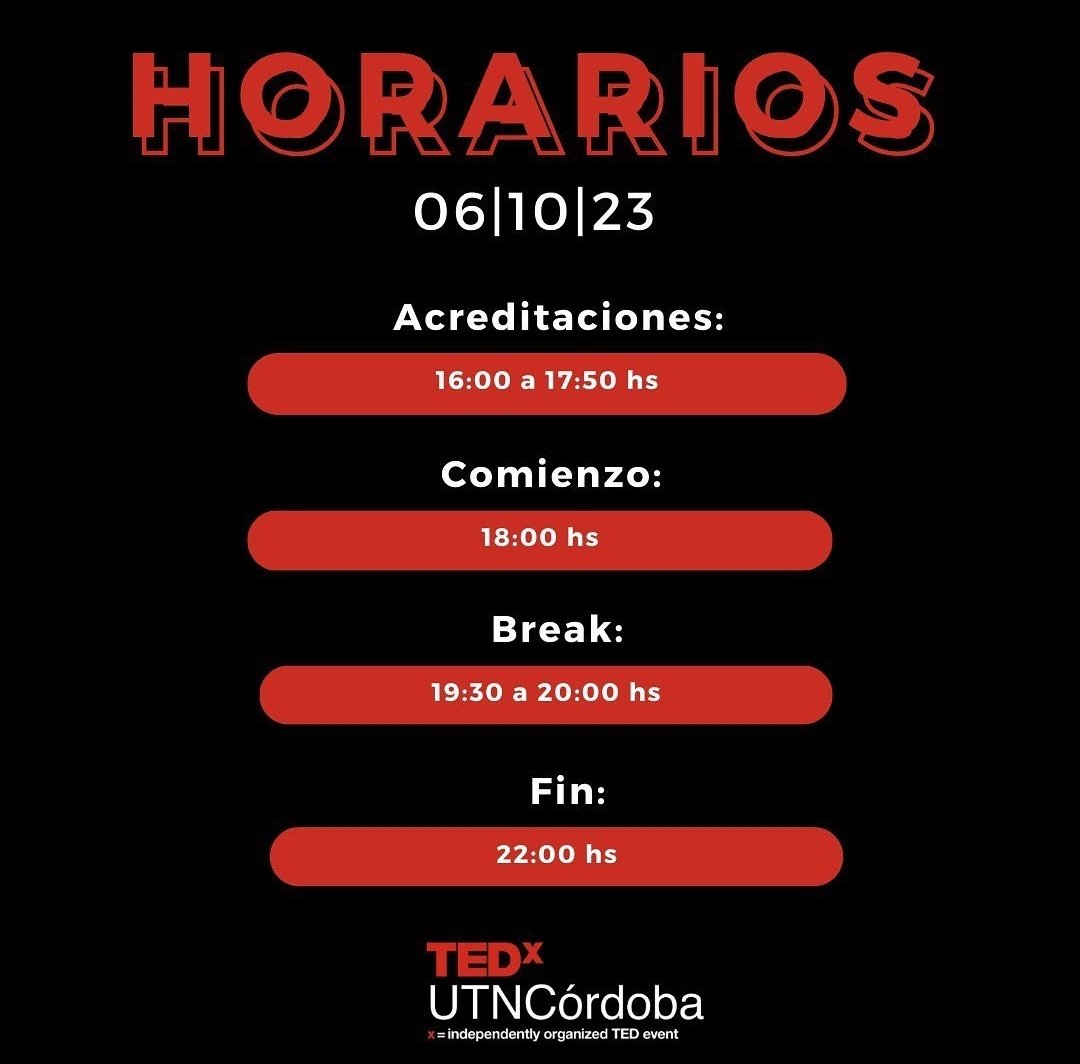 MAURYAMBROSI's tweet photo. Hoy primera vez dando una charla para @tedx @TEDxCordoba  🤩

18hs 🇦🇷🇨🇱🇵🇾
16hs 🇨🇴
15hs 🇲🇽🇬🇹
14hs 🇺🇸 (California)
23hs 🇪🇦

En vivo y en directo acá 👇🏽 https://t.co/3HtMrh0KU7

#TEDx2023 #tedxspeaker #TEDx https://t.co/gIpA6CgmFx