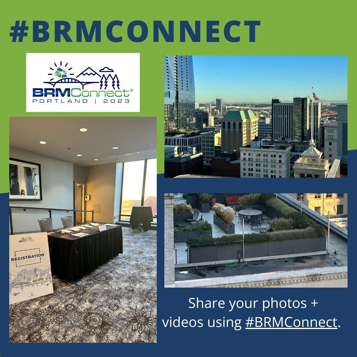 Take a sneak peek at the rooftop Welcome Reception area in the Iconic Hilton Portland Hotel as we set up for the 2024 World #BRMConnect Conference! Want to join in? There is STILL time to register by heading over to BRMConnect.com #BRM